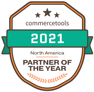 composable commerce 2021 N.A. Partner of the Year award from commercetools